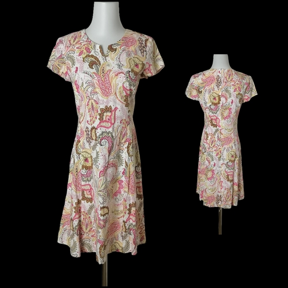 🍭 M, floral printed cap sleeve dress - Picture 6 of 6